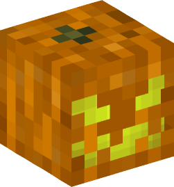 Jack O'Lantern Minecraft Block Head