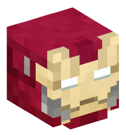 Iron Man (Face-plate Up) — Minecraft head