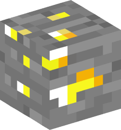 Minecraft Gold Ore Block PNG Image