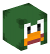 Голова — Клубный Пингвин (Темно-Зеленый)