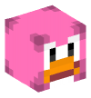 Голова — Клубный Пингвин (Розовый)