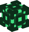 Голова — Необычный куб (темно-зеленый)