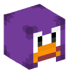 Голова — Клубный Пингвин (Темно-фиолетовый)