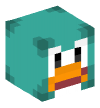 Head — Club Penguin (Aqua)