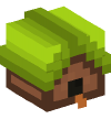 Голова — Скворечник с зеленой крышей