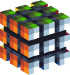 Голова — Кубик рубик (с наклейками)