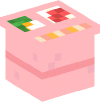 Голова — Розовый бетонный блок
