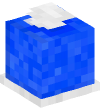 Голова — Коробка для салфеток (синяя)