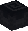 Head — Shulker box (black, upsidedown)