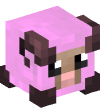 Голова — Розовый барашек (фигурка)