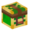 Голова — Зеленый блок сундук с сокровищами