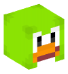 Голова — Клубный Пингвин (Зеленый)