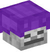 Голова — Фиолетовый шлем на скелете