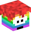 Head — Rainbow Puffle — 22191