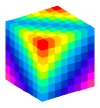 Голова — Радужный куб (простой)
