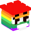 Head — Rainbow Puffle