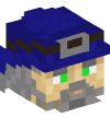 Голова — Строитель в синей каске