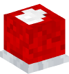Голова — Коробка из ткани (красная)