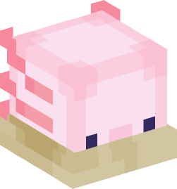 Minecraft Mob Head Minis Pink Axolotls Figure