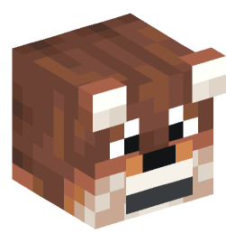 Rusty Wolf (tamed) — Minecraft head