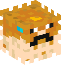 Diamond Pufferfish — Minecraft head