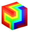 Голова — Радужный куб (кубический рисунок)