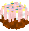 Head — Birthday Cake (white) — 13908