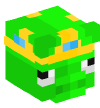 Head — Green Pig King