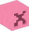 Голова — Розовый блок — X