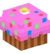 头 — 粉红色纸杯蛋糕