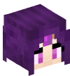 Голова — Фиолетовые волосы
