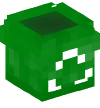 Head — Recycling Bin (green, empty)
