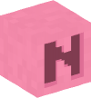Голова — Розовый блок — N