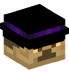 Head — Sephia Steve with Hat (purple)
