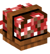 Head — Basket of Red Mushrooms