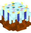 Голова — Праздничный торт (синий) (13937)