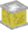 Голова — Коробка из ткани (желтая)
