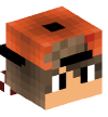 Голова — Молодой мужчина в оранжевой кепке