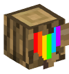 Head — Rainbow Heart Log