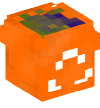 Head — Recycling Bin (orange, full)