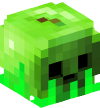 Head — Skull Apple (toxic green)