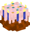 Head — Birthday Cake (blue) — 13921