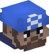 Голова — Строитель в голубой каске