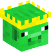 Head — Green Pig - King