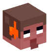 Head — Emoticon Herobrine (Sweating)