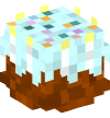 Head — Birthday Cake (white)