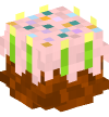 Head — Birthday Cake (lime) — 13914