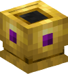 Head — Golden Chalice with Gem (purple)