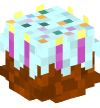 Head — Birthday Cake (magenta)