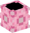 Голова — Розовая терракотовая ваза